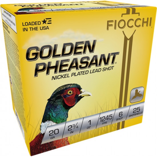 FIOCCHI GOLDEN PHEASANT 20GA. 2.75