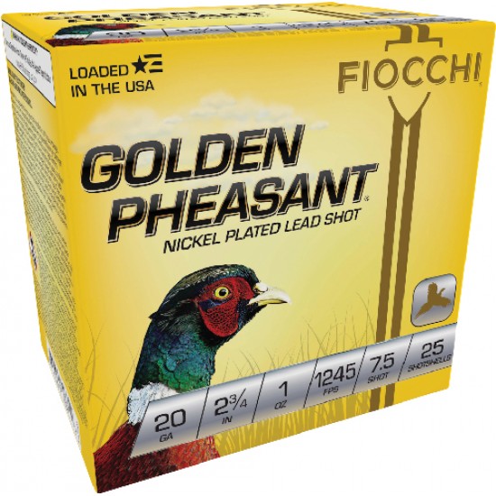 FIOCCHI GOLDEN PHEASANT 20GA. 2.75