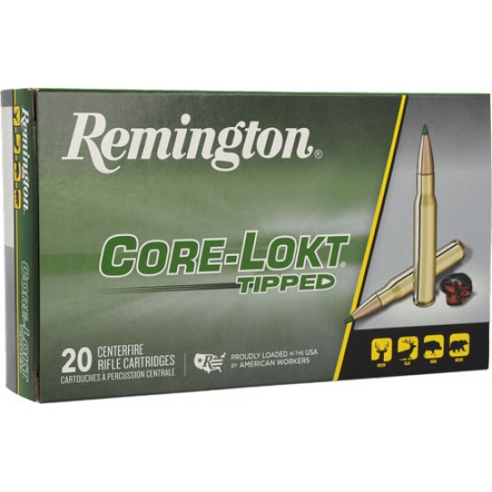 REMINGTON AMMO .30-06 SPRG 165GR. CORE-LOKT TIPPED 20-PACK